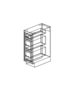 SG-DB12 Shaker Grey Drawer Base Three Drawers-12"W x 34 1/2"H x 24"D